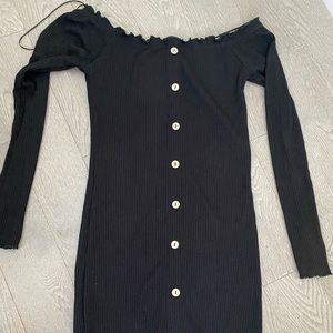 Black sweater dress